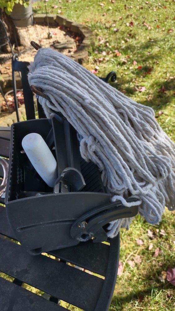 Brand New Quickie Ringer (Gray), and Mop Head With Pole