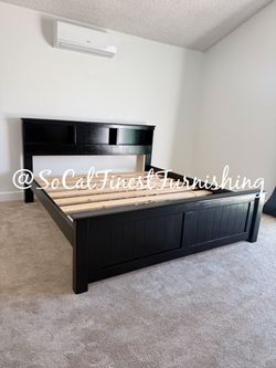 Black King Bed Frame - No mattress