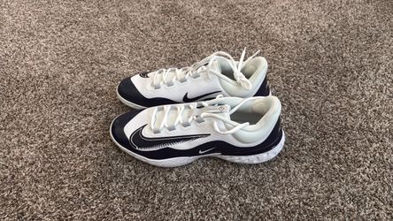 Nike Baseball Cleats White and Navy Blue