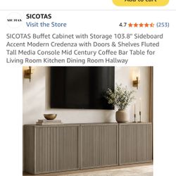 Buffet Cabinet/Console With Storage