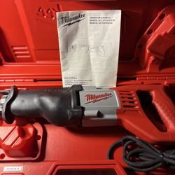 Milwaukee 12 Amp Reciprocating Sawzall-6519/ 31-New/Open Box, Vari Speed, Hard Case, 8’ Cord, 
