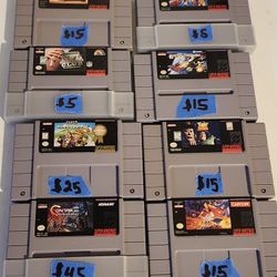 8 Super Nintendo Games