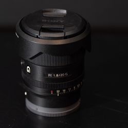 Sony fe 20mm f1.8 