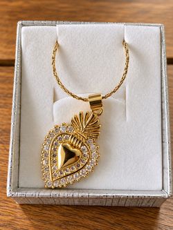 Sacred Heart Gold-Tone