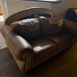 Leather sofa - free