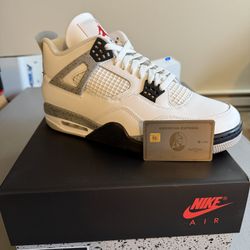 Jordan 4 White Cement DS Size 12