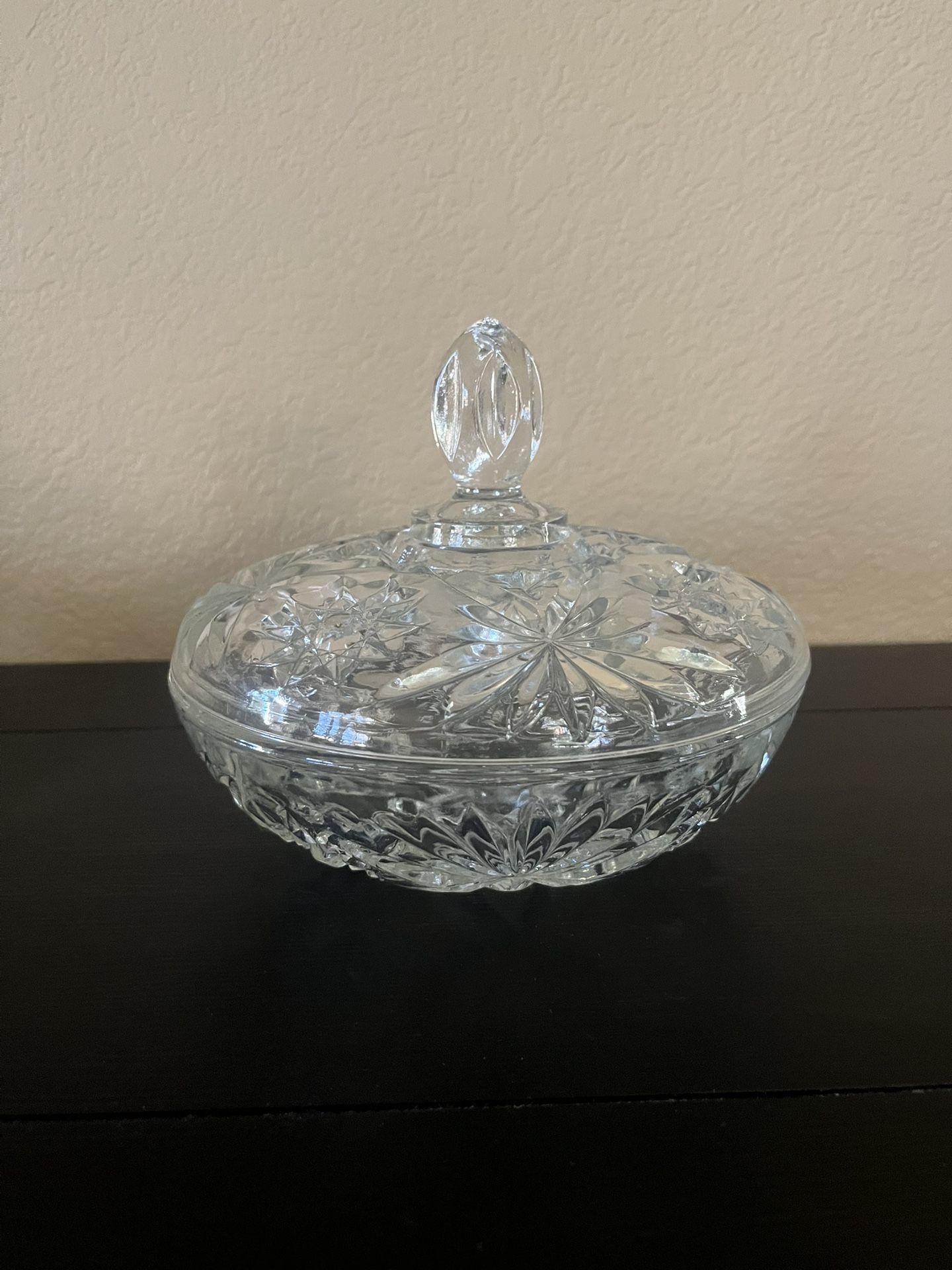 Anchor Hocking Glass Candy Dish w/Lid
