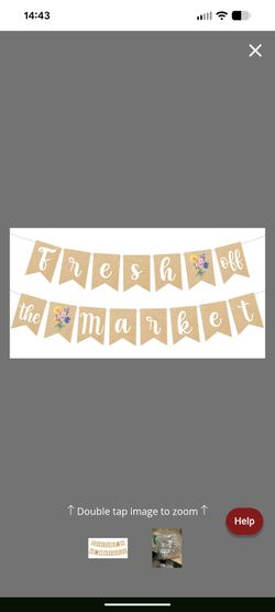 Fresh off the market bridal shower sign