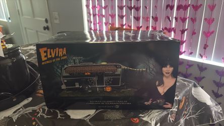 Elvira Halloween decor