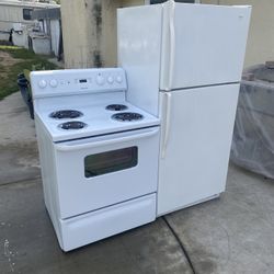 Two Doors  And Hotpoint Electric  Stove Set 