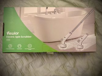 Electric Spin Scrubber with Dual Speeds and 3 Replaceable Brush Heads