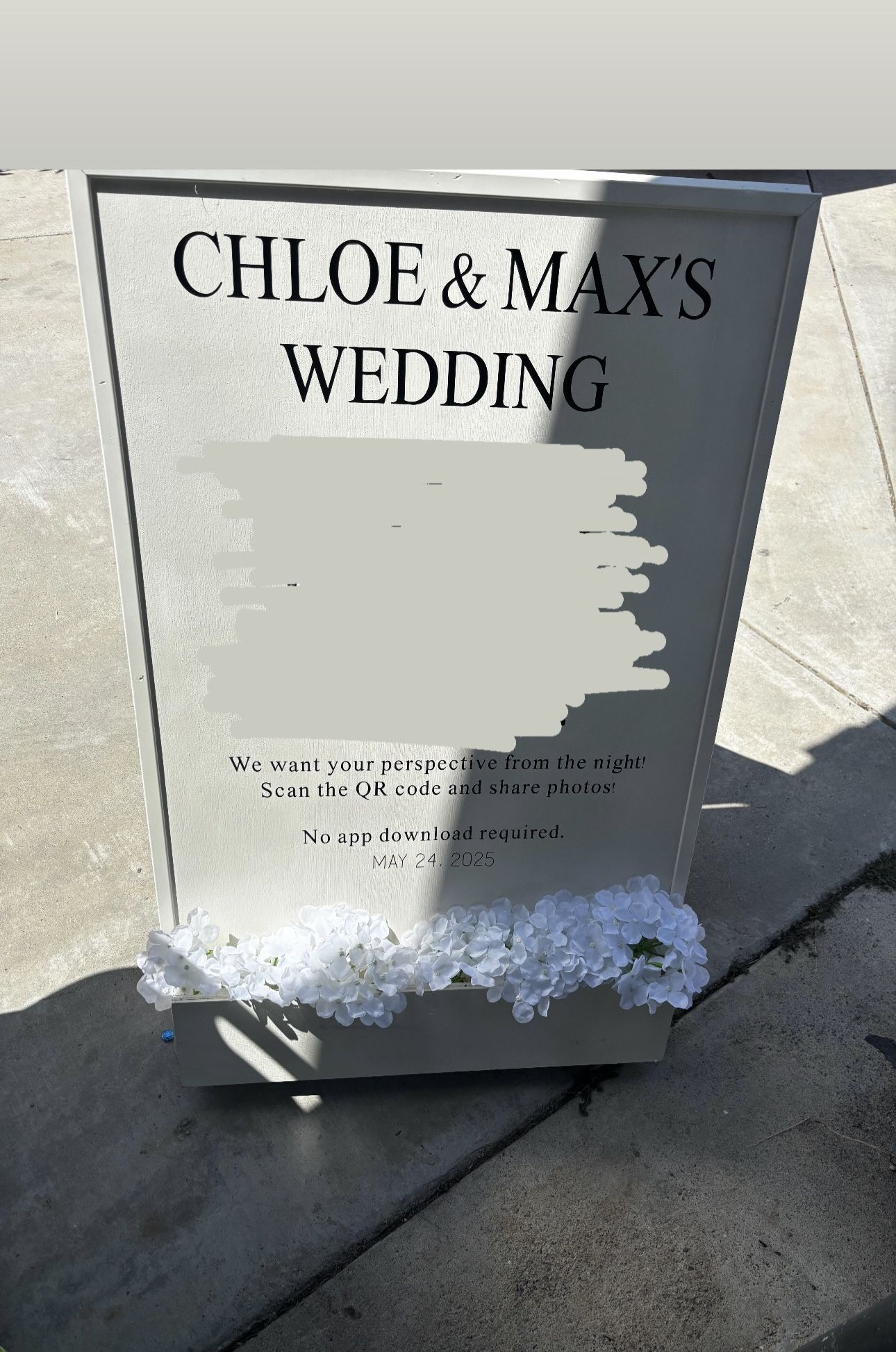 White Wooden Sign