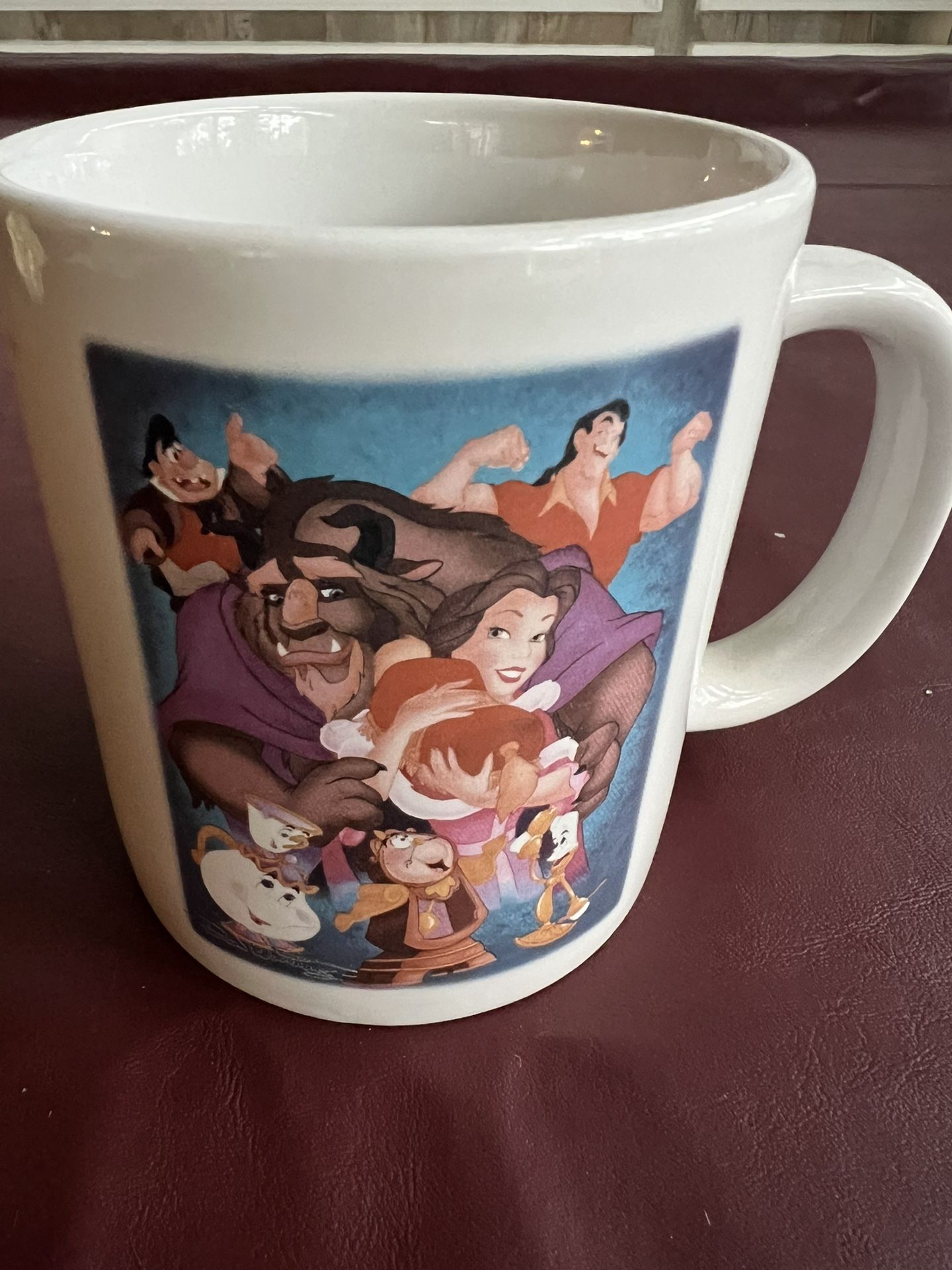 Vintage Beauty and the Beast large 10th anniversary coffee mug