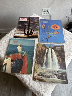 Vintage copies of Arizona Highways magazine