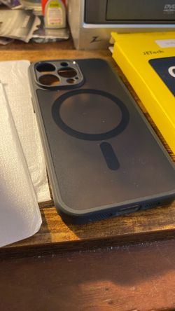 iPhone 13 Black Smoke Clear Case With Glass Protector