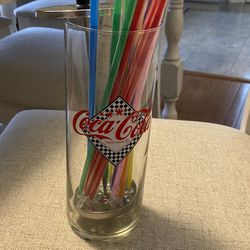 Retro Coca Cola Straw holder Vintage