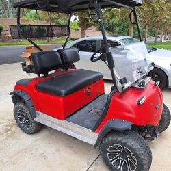 Yamaha Gas Golf Cart And Zimen Trailer 