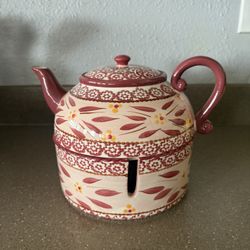 Decorative Teapot Set (Teapot + 4 Matching Cups)