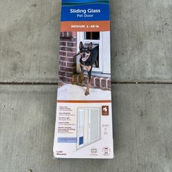 Sliding Glass Pet Door Medium Size