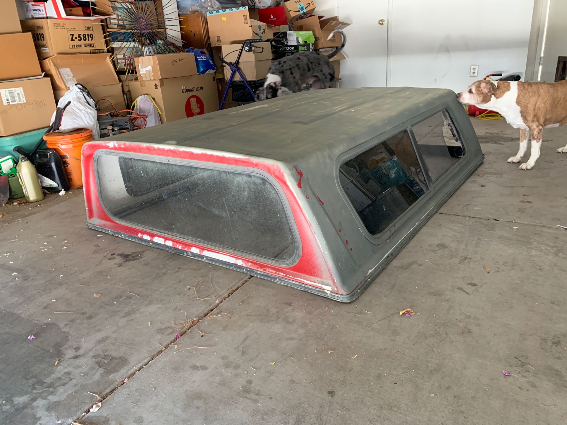 Short bed truck camper shell