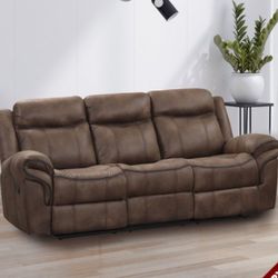 2pc Reclining Sofa + Loveseat $999