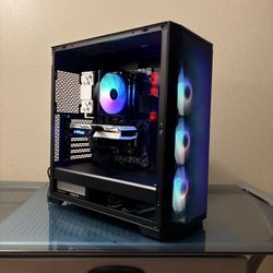 Black and White RGB Gaming PC |Ryzen 5 3600|RTX 3060 Ti|16GB RAM|1TB SSD|