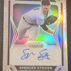 Spencer Strider Panini Prizm Autograph Refractor # /49