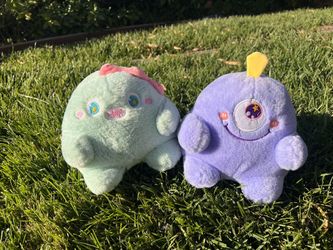 2 for $18 Plush Monster Set 🎁 Purple & Green Cute Pair
