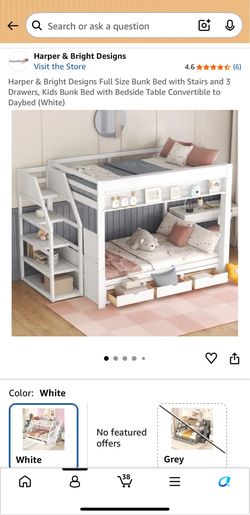 Full over full bunk bed