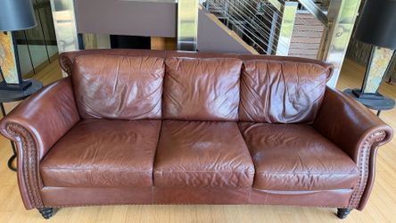 Macy’s Leather Sofa