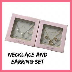 NIB 2Pk Necklace & Earring Set