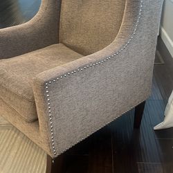 Gray Chair With Studs