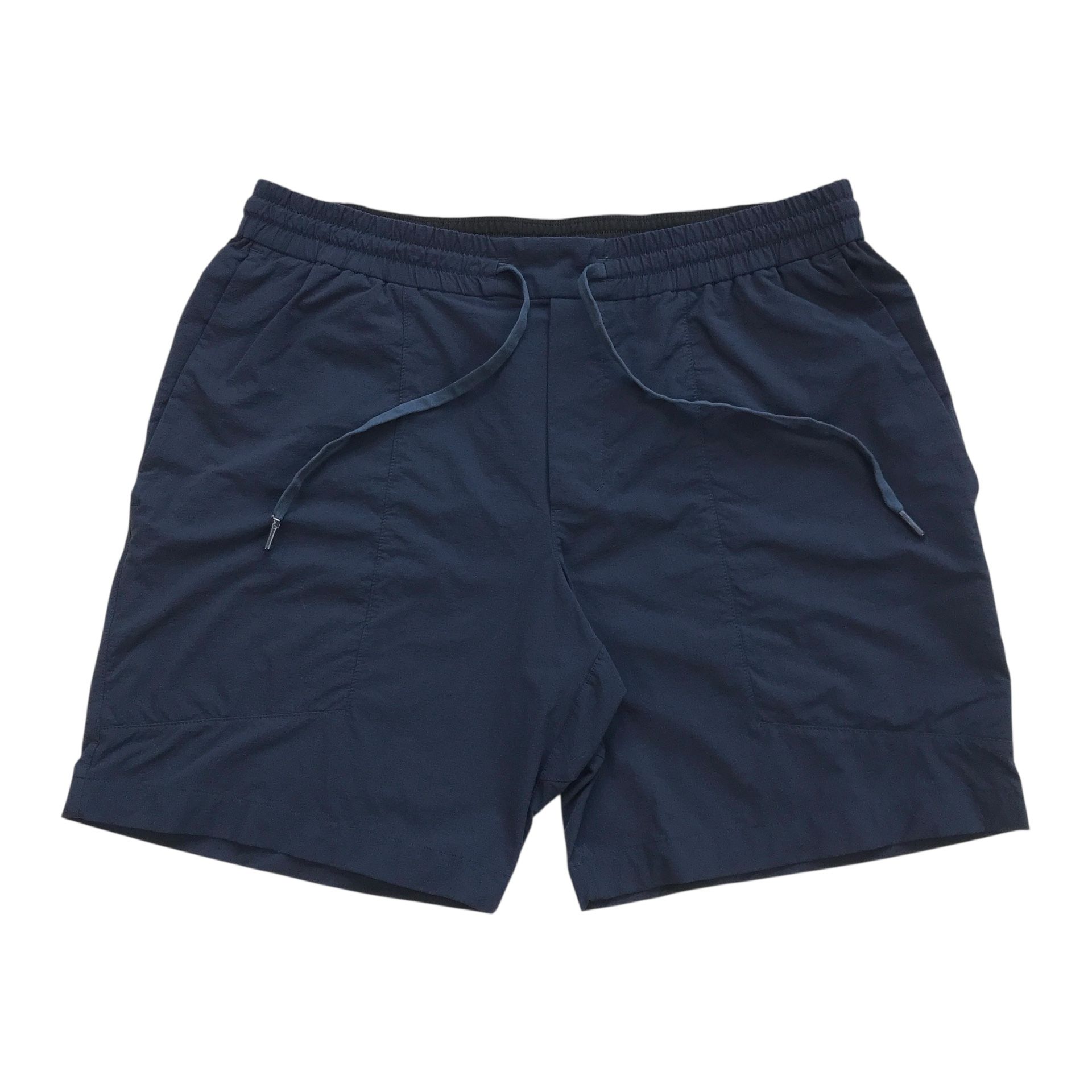 Lululemon Bowline Shorts Mens XL Blue 8” Inseam Linerless Gym Athletic Running