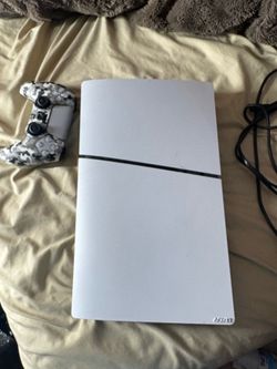 Ps5 with wires and controller