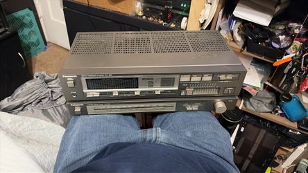 Panasonic stereo integrated amplifier SU – 380 and Panasonic FM AM stereo tuner ST – 340