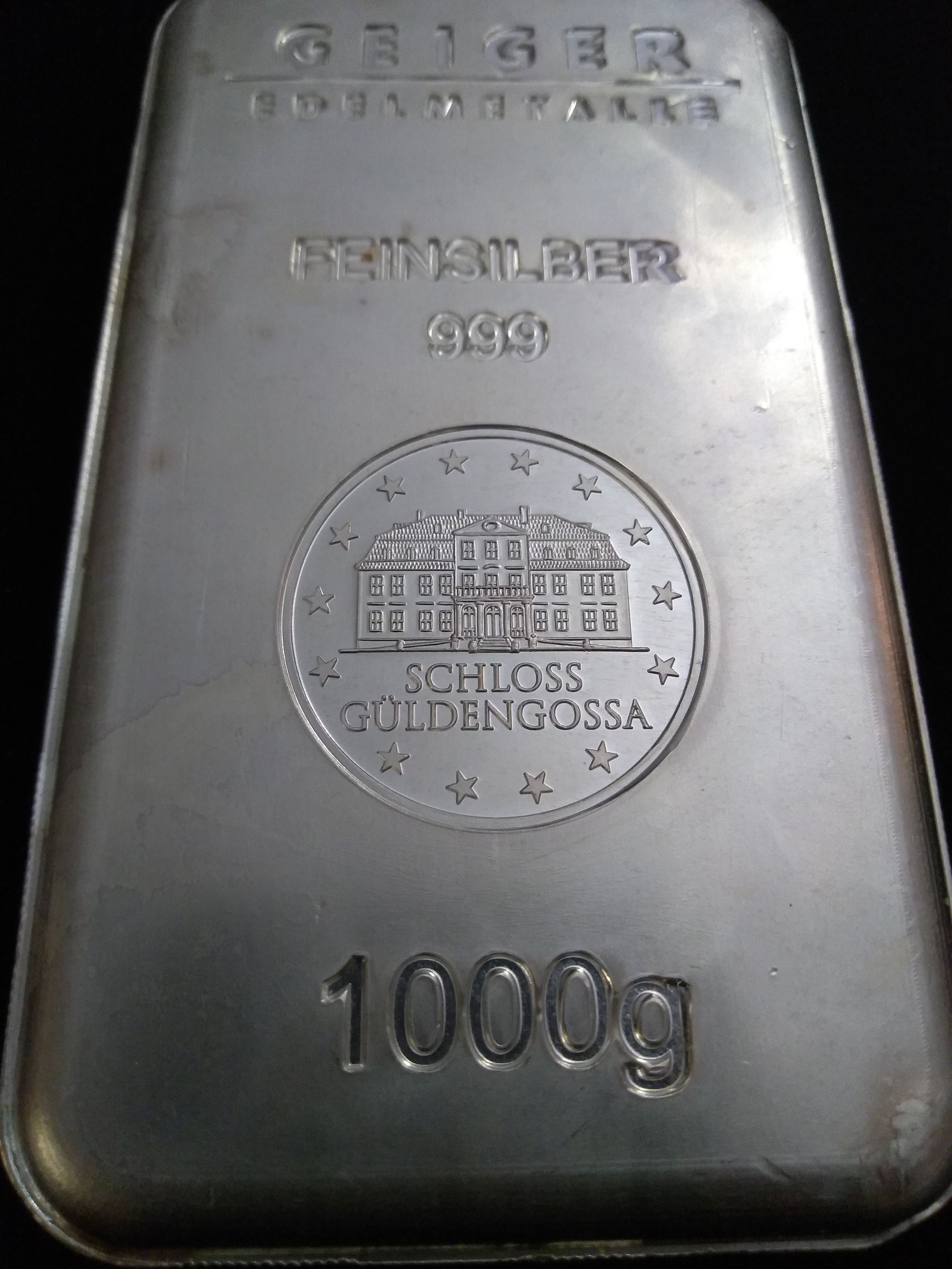Geiger Silver Kilo bar (1000 Grams)