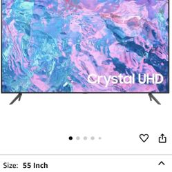 Samsung 55-Inch Class Crystal UHD CU7000 Smart TV