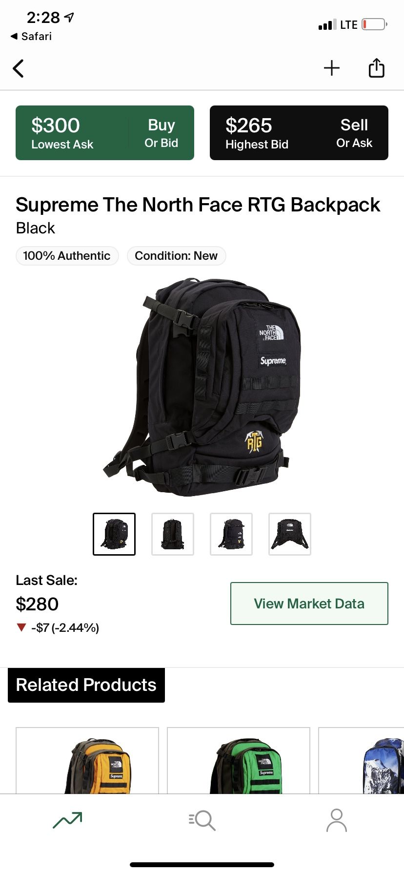 Supreme North Face RTG Backpack