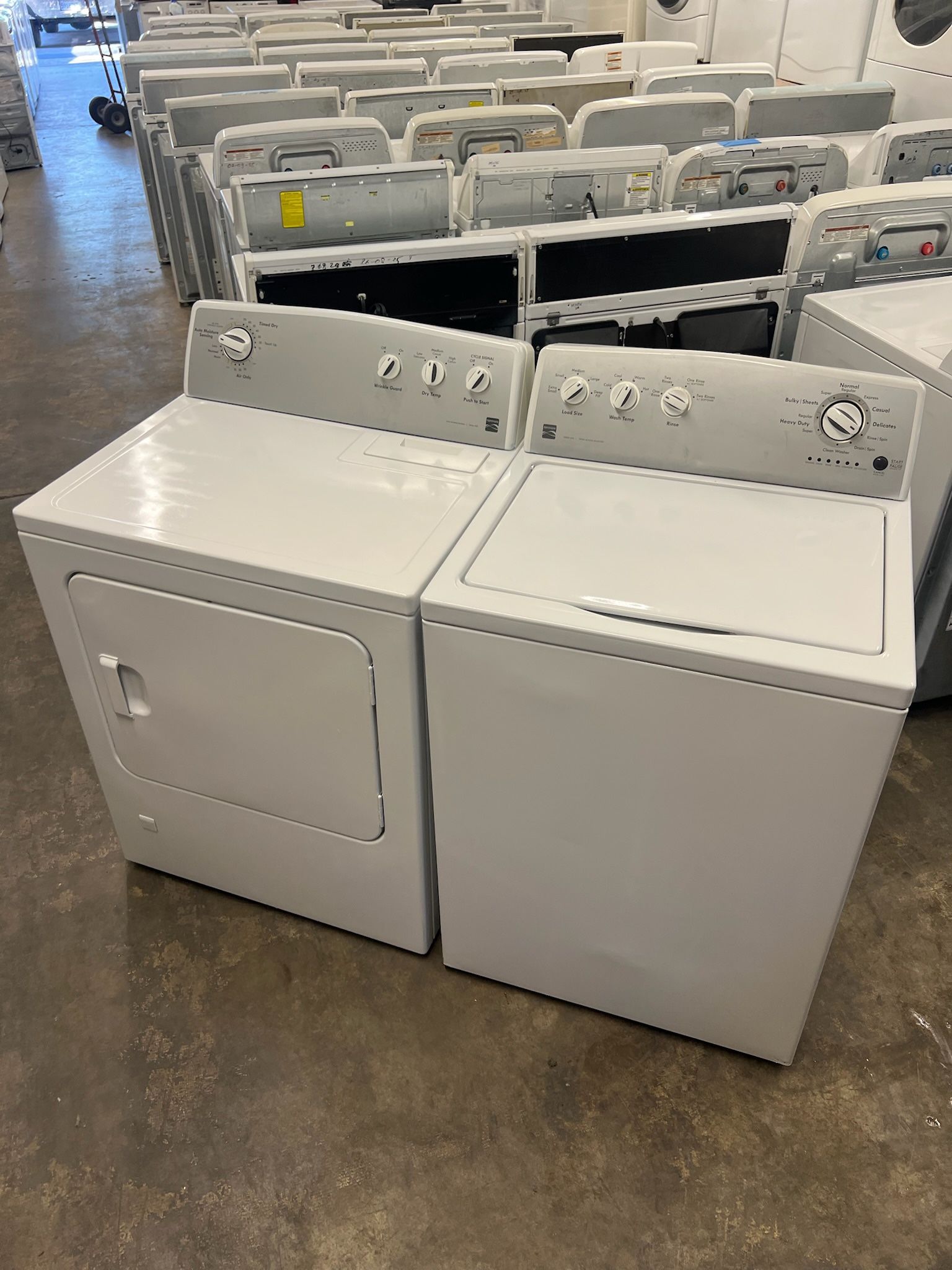 Used Kenmore Washer and Gas Dryer With Warranty 