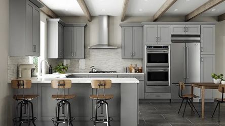 Affordable grey shaker cabinets