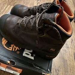 In Excellent Condition Steel Toe Timberland Men’s Boots Size 10.5w