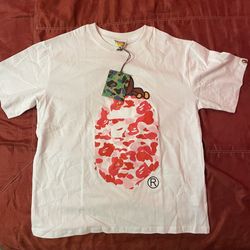 Bape White T Shirt 