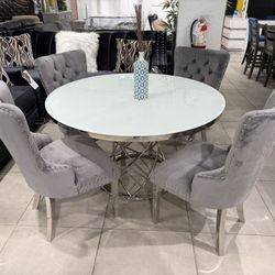 5pc Dining Set ✨ Modern Style 