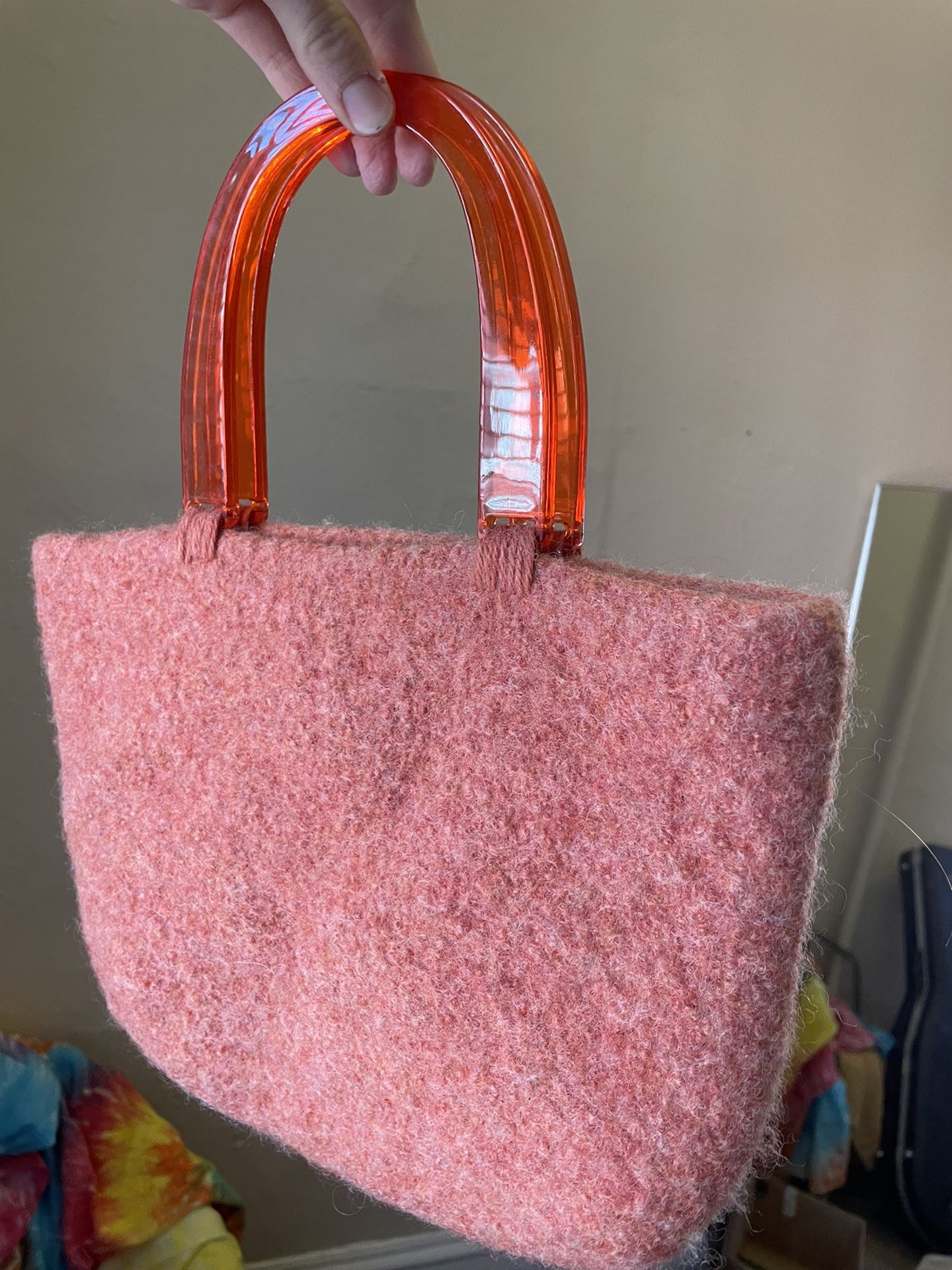 Felt Pink Handbag