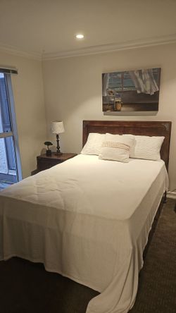 Full size bed and mattress, like new
