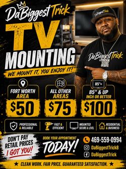 Tv mount $50