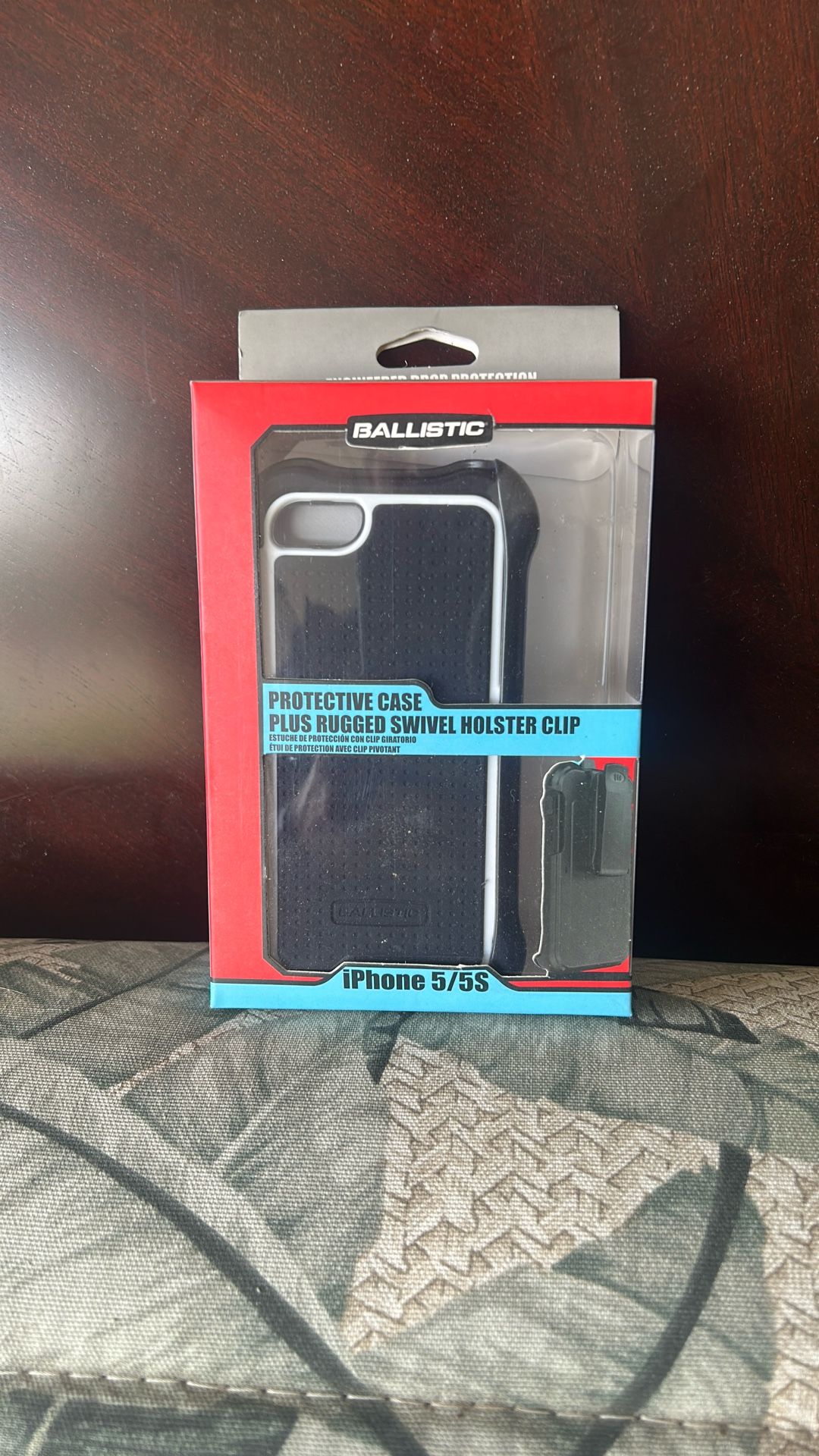 Ballistic Protective Case Plus Rugged Swivel Holster Clip For Iphone 5 Or 5S