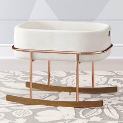 Crate & Kids White Monte Rockwell rocking bassinet