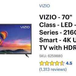 70” Vizio LED smart Television.