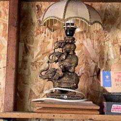 Vintage Elephant Lamp 